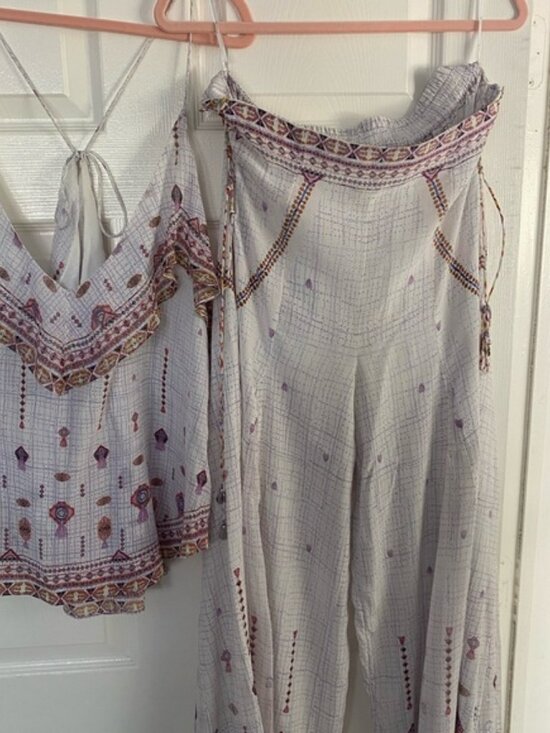 Camilla flares with lace up side, size XL, silk - Picture 8 of 8